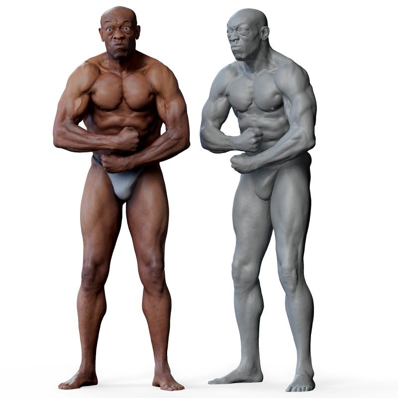 Male 01 Anatomy Reference Pose 02