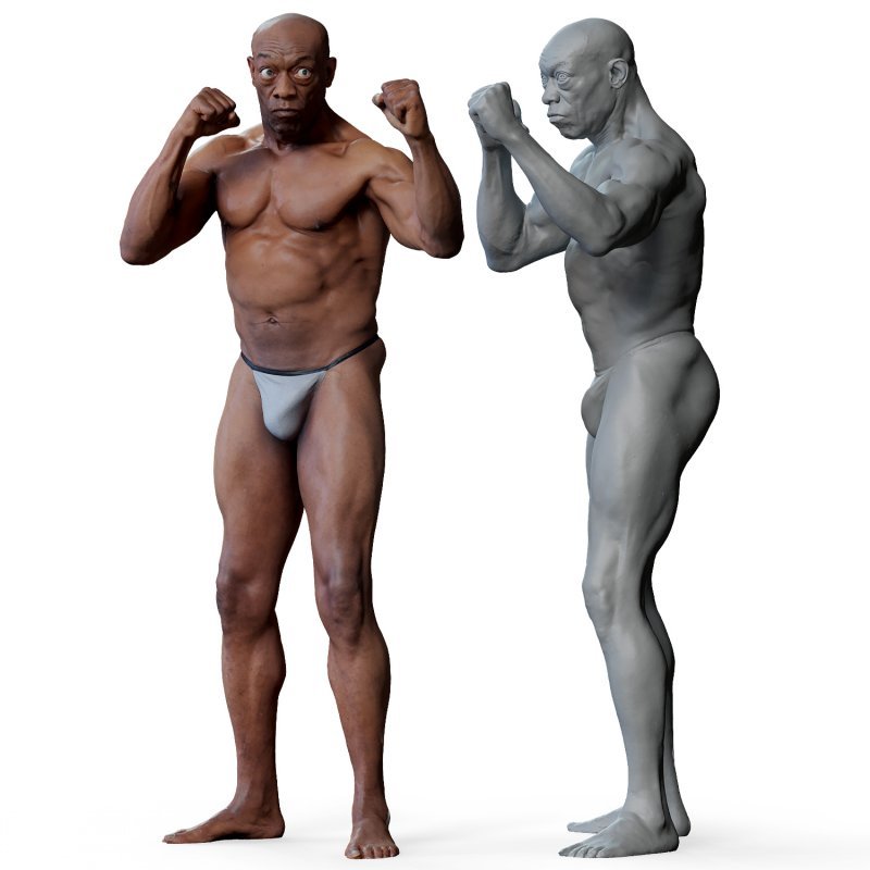 Male 01 Anatomy Reference Pose 05