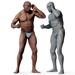Male 01 Anatomy Reference Pose 06