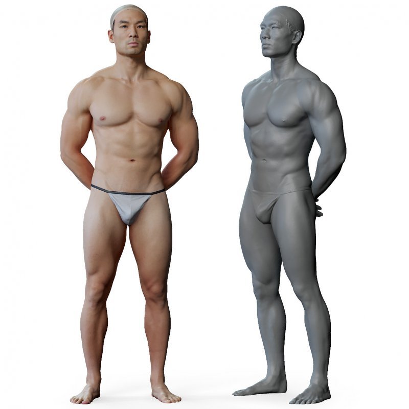 Male 02 Anatomy Reference Pose 07
