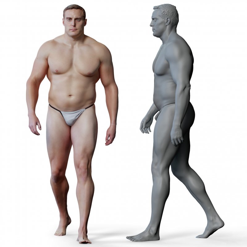 Male 03 Anatomy Reference Pose 14