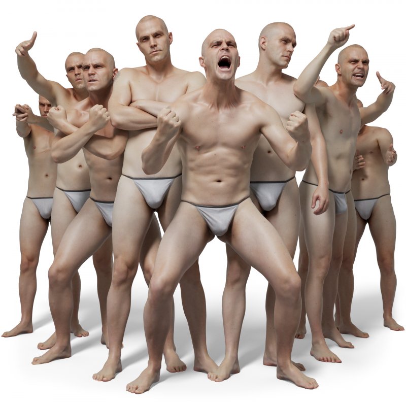 Male 06 Anatomy Reference Pose Pack 