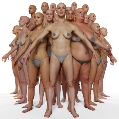 20 x Female Animation Ready Body Scan Pack