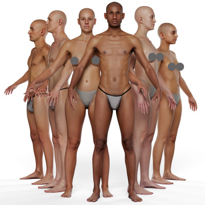 6 x Male and Female Lean Scan Pack