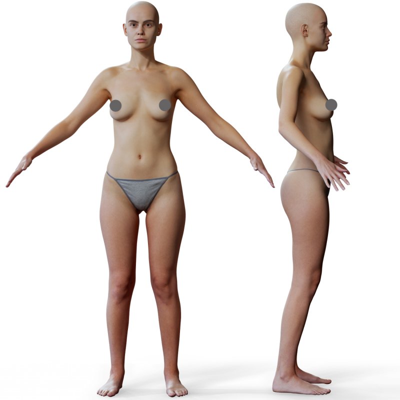 Animation Ready Body Scan / Female 05