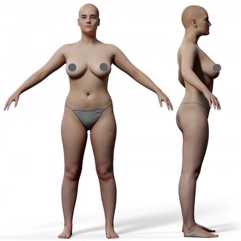 Animation Ready Body Scan / Female 10