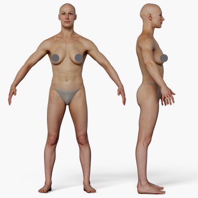 Animation Ready Body Scan / Female 12