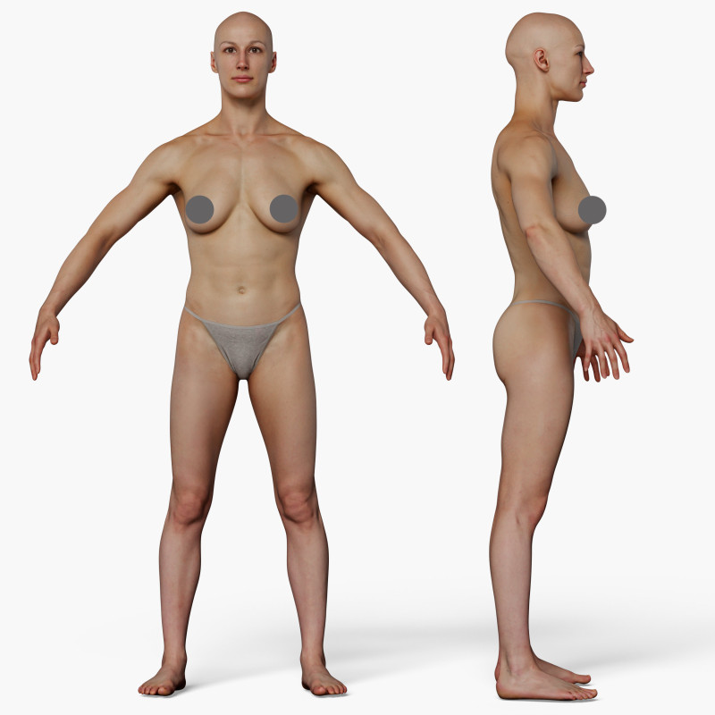 Animation Ready Body Scan / Female 12