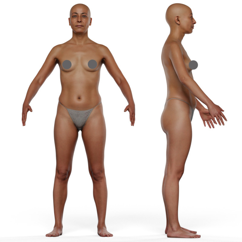 Animation Ready Body Scan / Female 14
