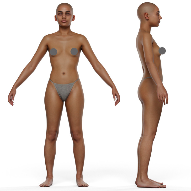 Animation Ready Body Scan / Female 15