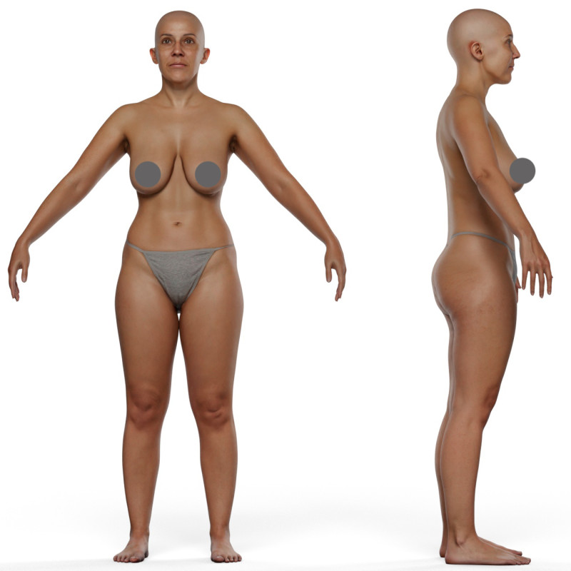 Animation Ready Body Scan / Female 18