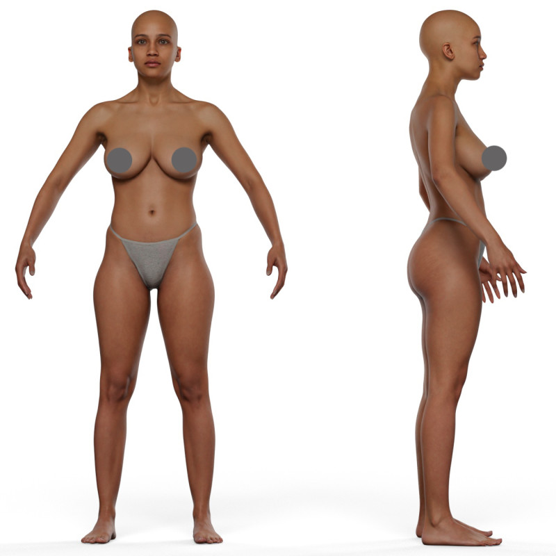 Animation Ready Body Scan / Female 21