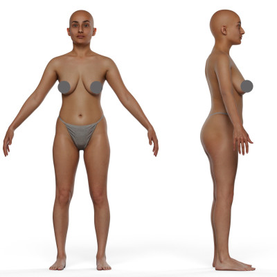 Animation Ready Body Scan / Female 22