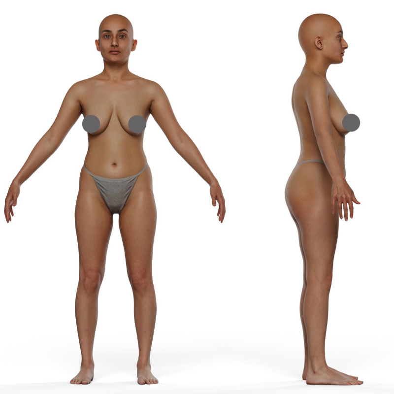 Animation Ready Body Scan / Female 22