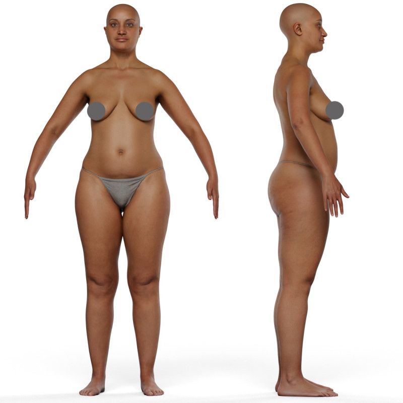 Animation Ready Body Scan / Female 23