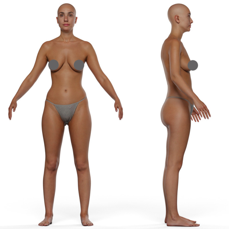 Animation Ready Body Scan / Female 24