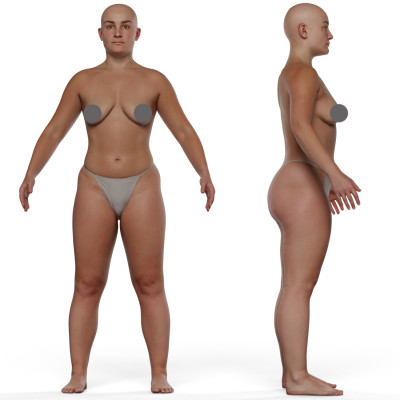 Animation Ready Body Scan / Female 26