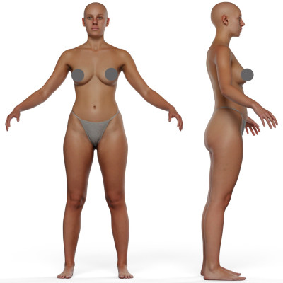 Animation Ready Body Scan / Female 27