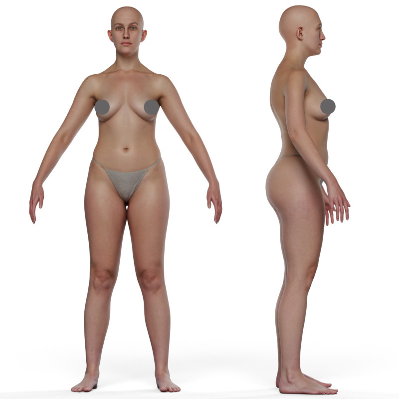 Animation Ready Body Scan / Female 28