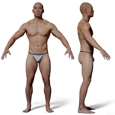 Animation Ready Body Scan / Male 02