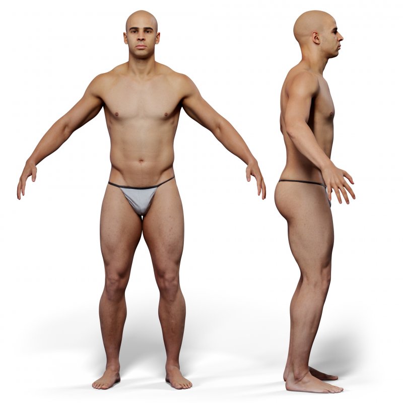 Animation Ready Body Scan / Male 08