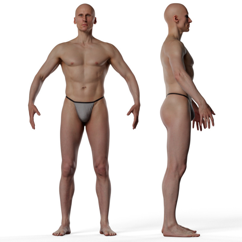 Animation Ready Body Scan / Male 17