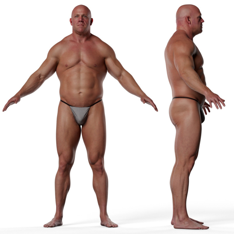 Animation Ready Body Scan / Male 21