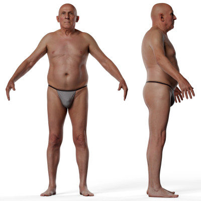 Animation Ready Body Scan / Male 33