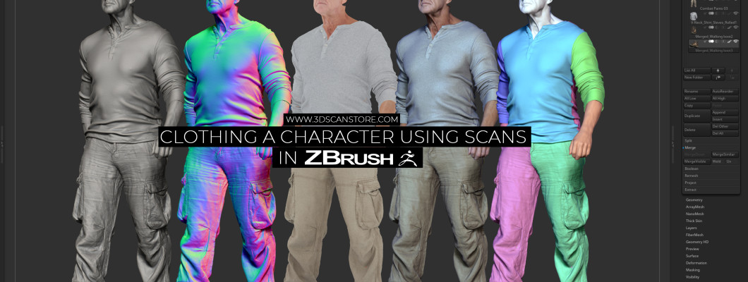Clothing a Character Using Scans Clothing a Character Using Scans