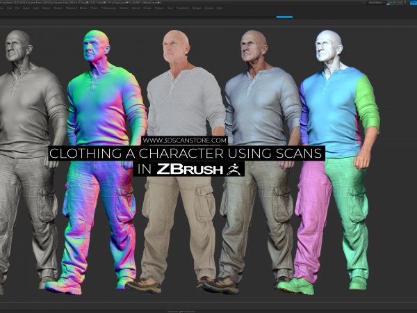 Clothing a Character Using Scans