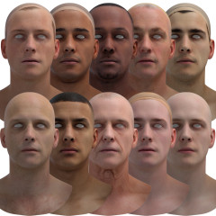 Male Multi Texture Base Mesh