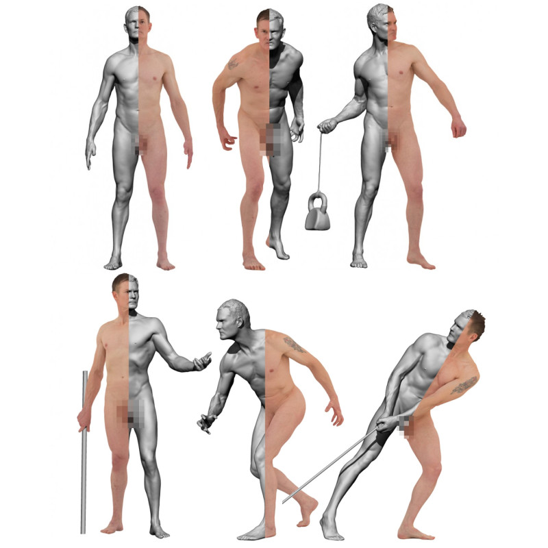 Colour male 04 anatomy bundle 