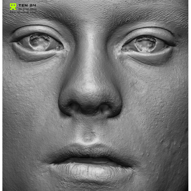 Male 21 Head Scan Cleaned