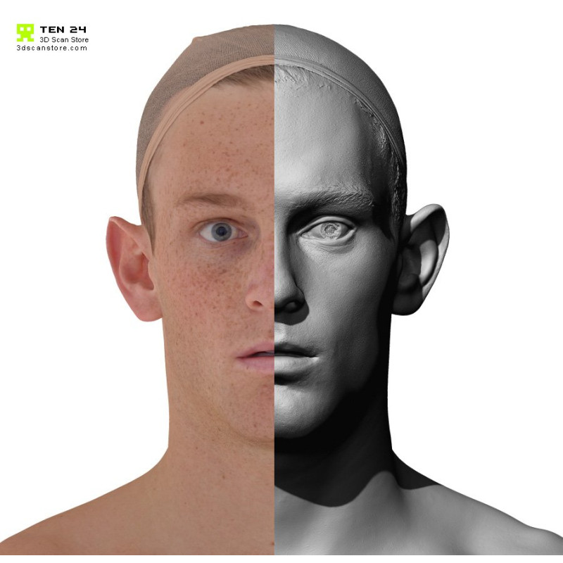 Male 23 Head Scan Cleaned