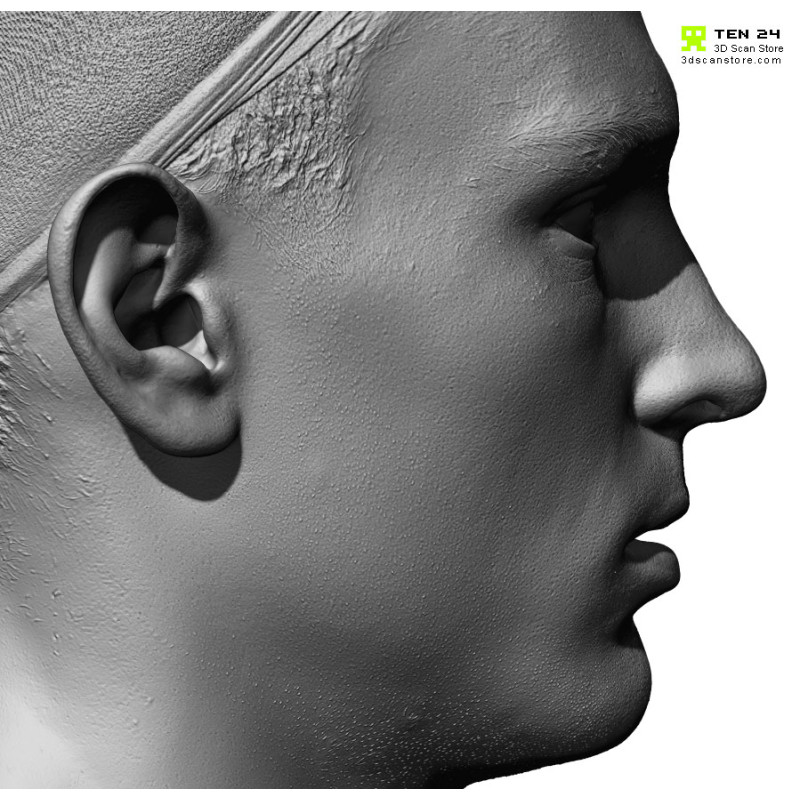 Male 23 Head Scan Cleaned