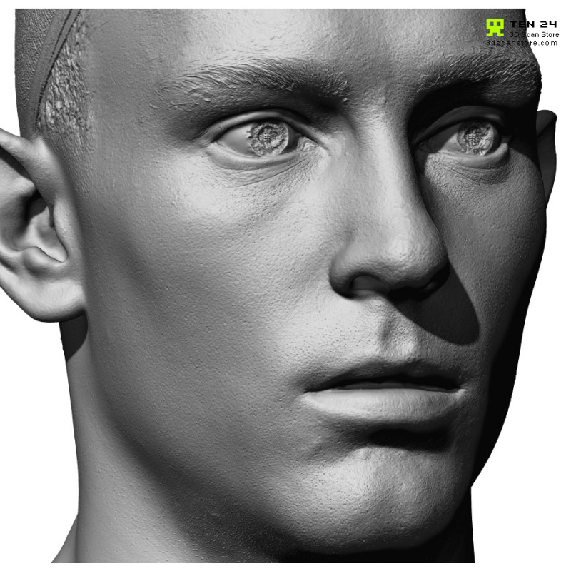 Male 23 Head Scan Cleaned