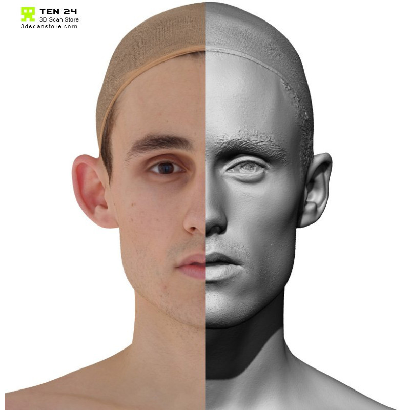 Male 25 Head Scan Cleaned