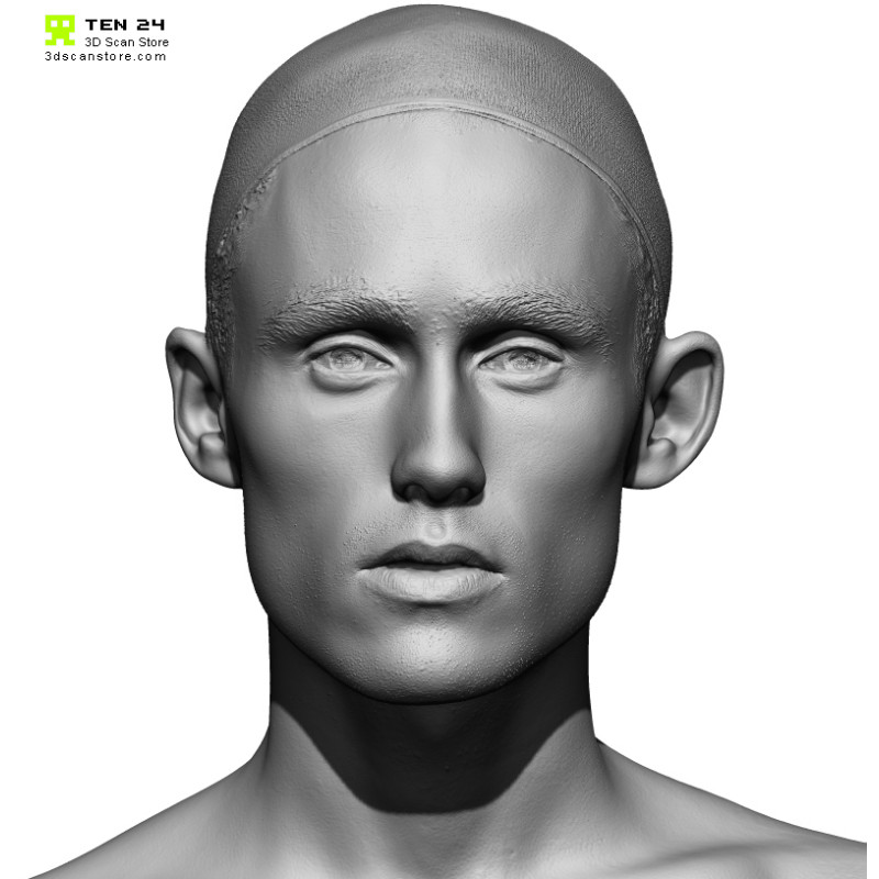 Male 25 Head Scan Cleaned