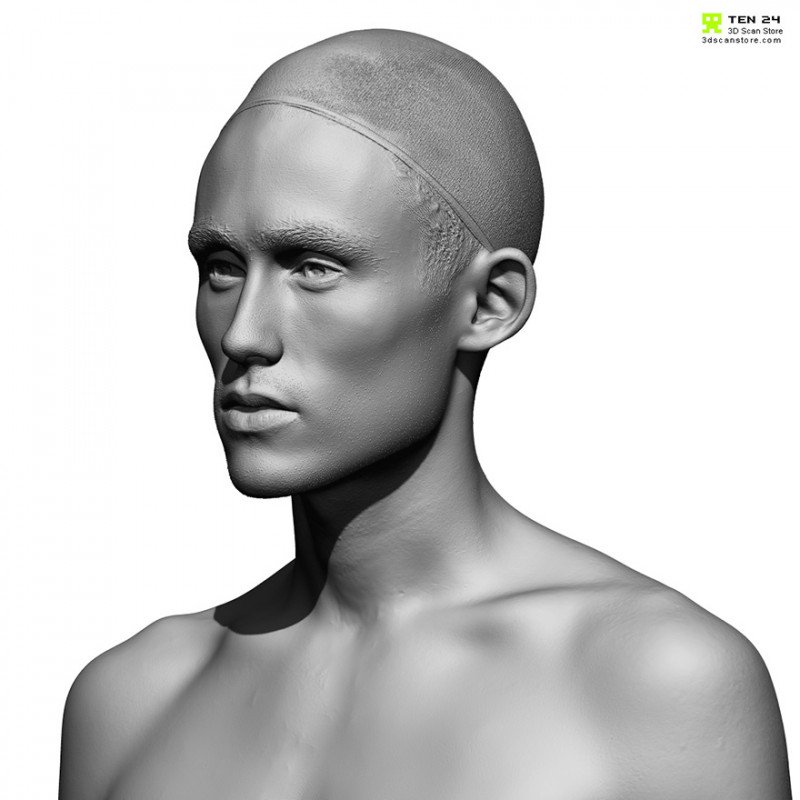 Male 25 Head Scan Cleaned