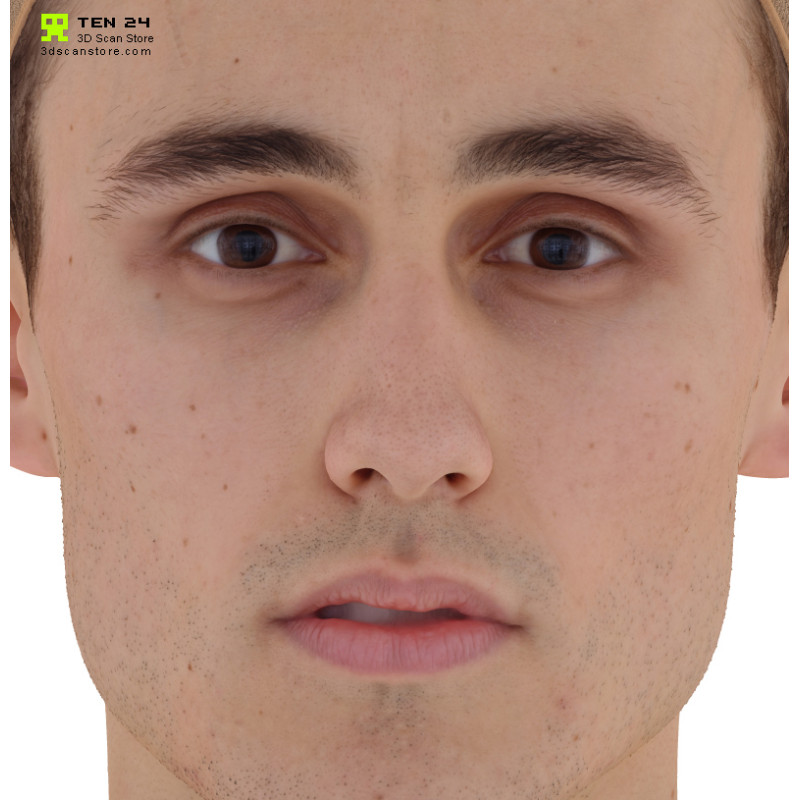 Male 25 Head Scan Cleaned