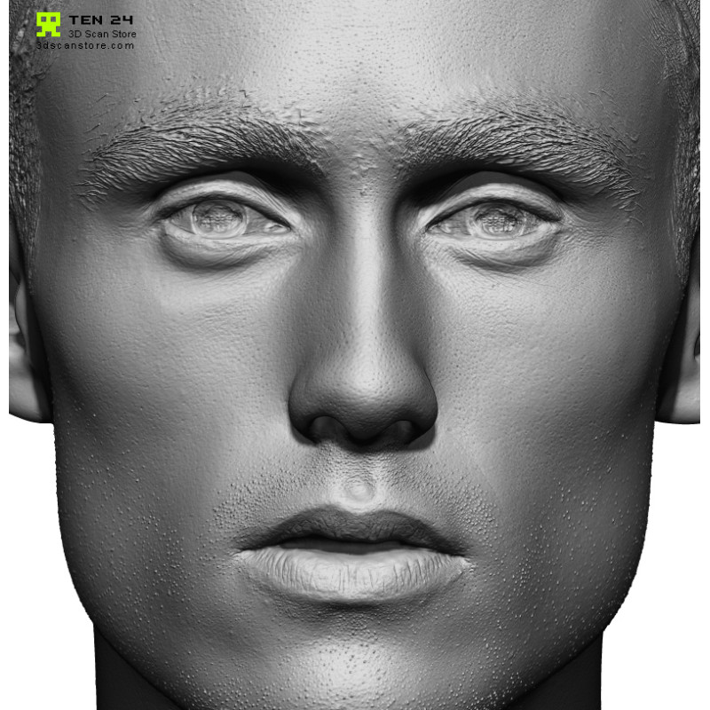 Male 25 Head Scan Cleaned