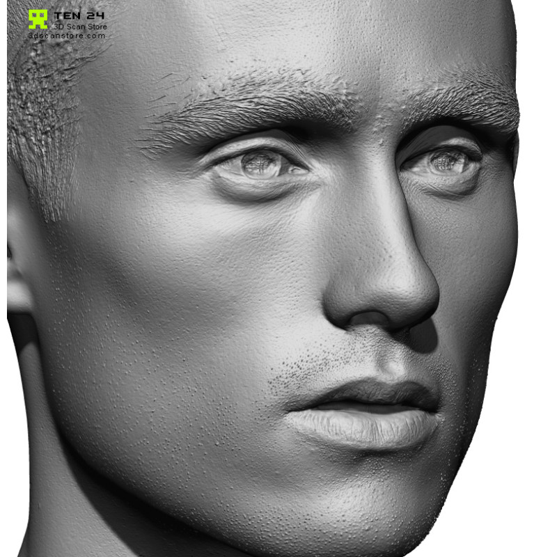 Male 25 Head Scan Cleaned