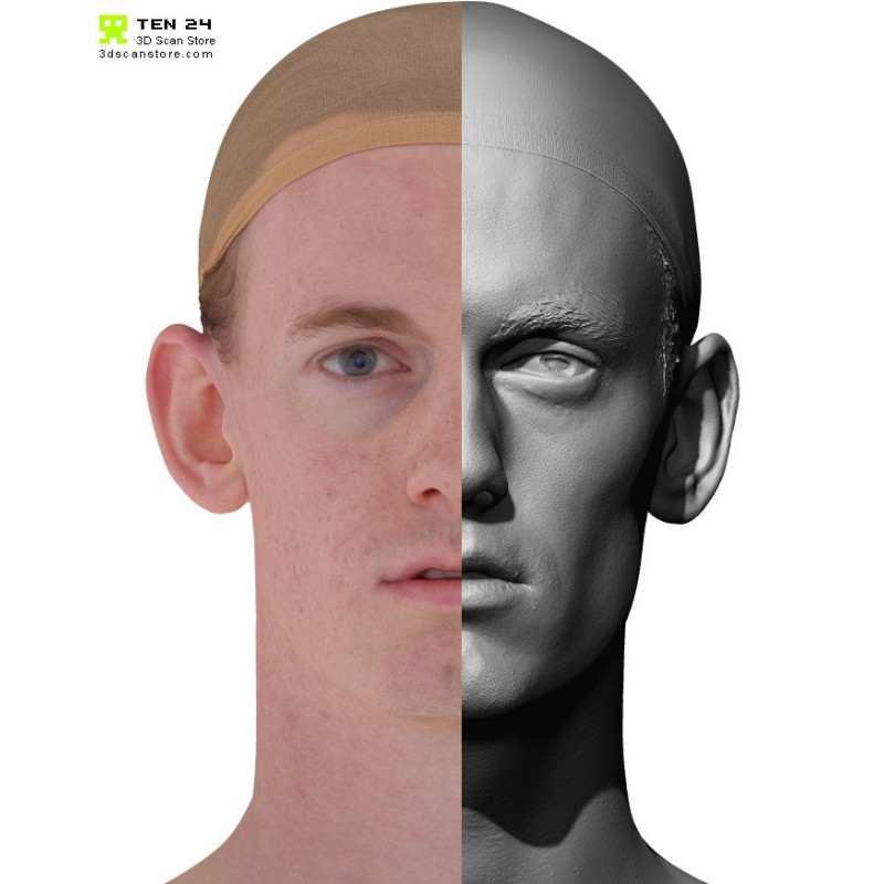 Male 28 Head Scan Cleaned