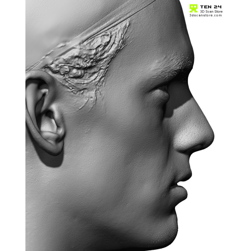 Male 28 Head Scan Cleaned