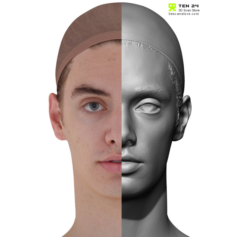 Male 37 Head Scan Cleaned