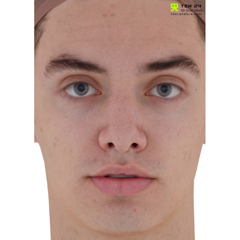 Male 37 Head Scan Cleaned