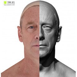 Cleaned Male Head Scans