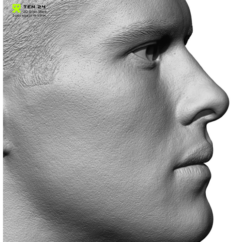 Male 42 Head Scan Cleaned