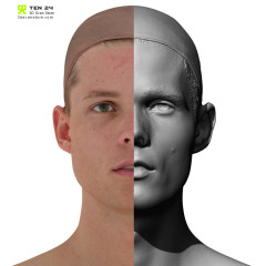 Male 43 Head Scan Cleaned