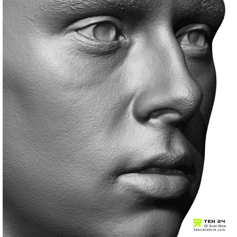 Male 44 Head Scan Cleaned